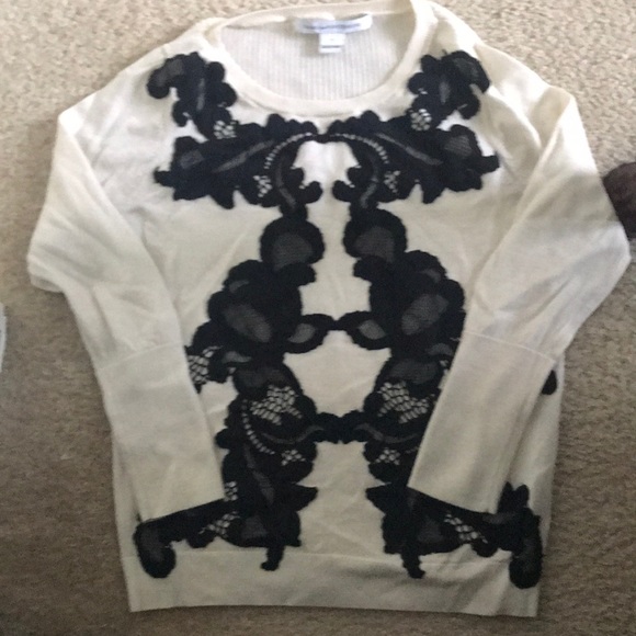 DVF Lace Sweater - Picture 1 of 5